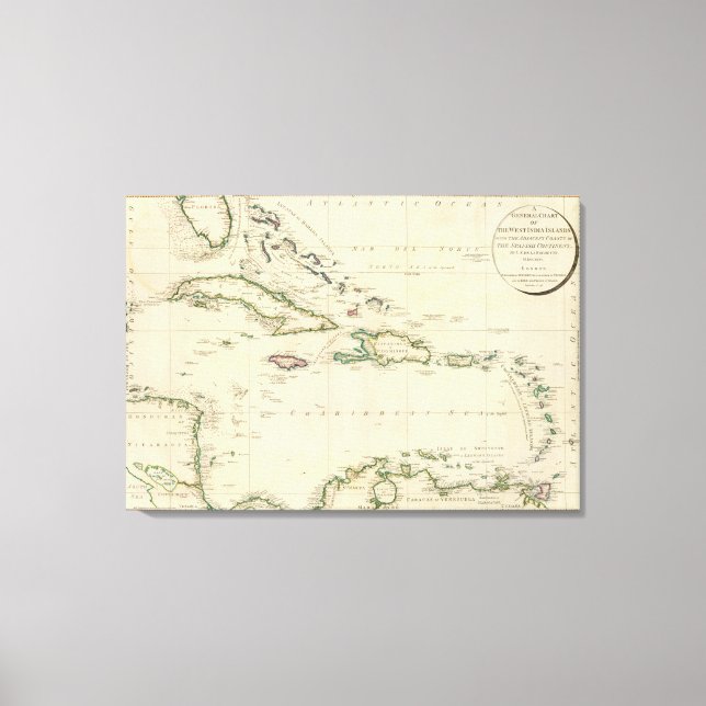 West India Islands 2 Canvas Print (Front)