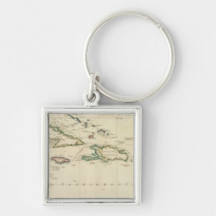 West India Islands 2 Keychain