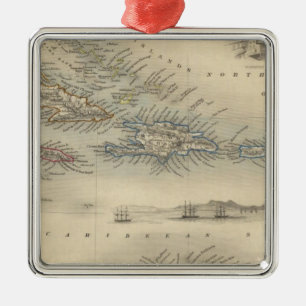 West India Islands 3 Metal Ornament