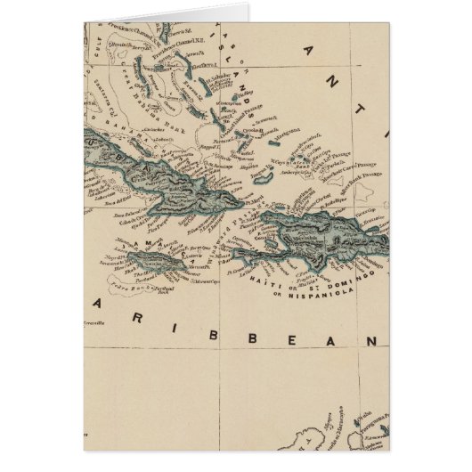 West India islands Cards (Front)