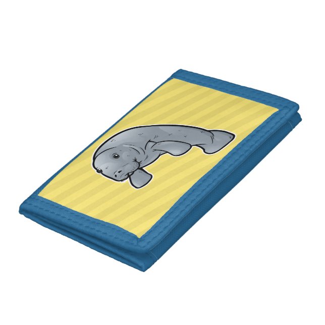 West Indian Manatee Tri-fold Wallet (Bottom)