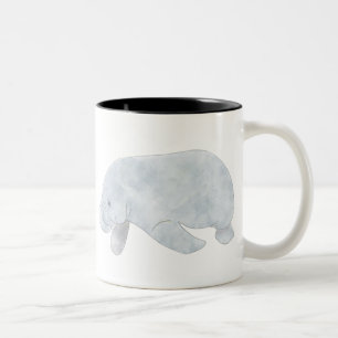 WEST INDIAN MANATEE Two-Tone COFFEE MUG