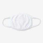 WEST INDIAN MANATEE WHITE COTTON FACE MASK (Back)