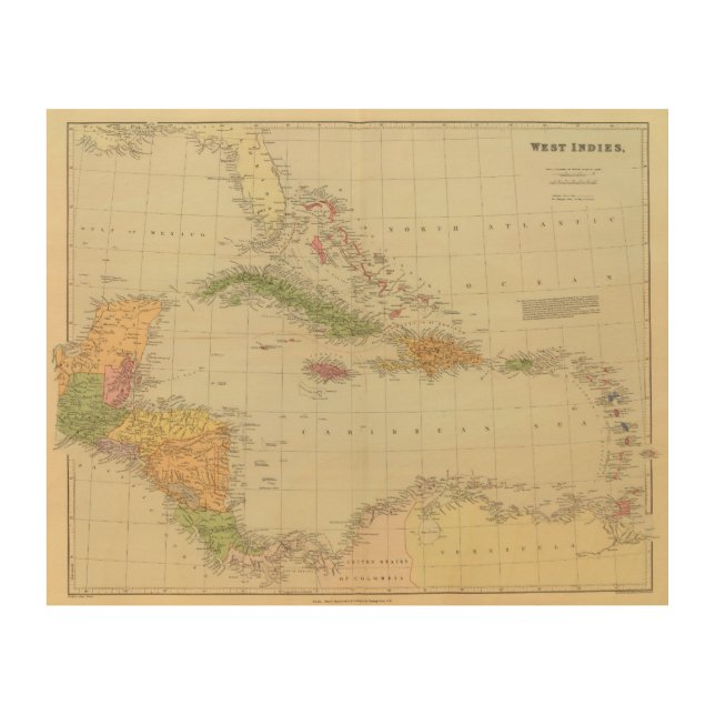West Indies 10 Wood Wall Decor (Front)