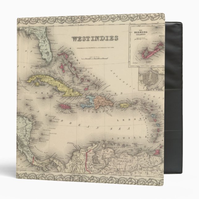West Indies 12 3 Ring Binder (Front/Inside)