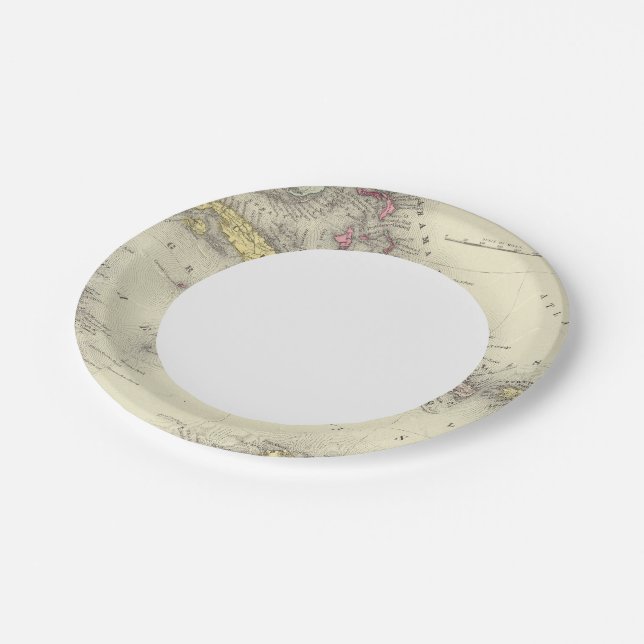 West Indies 13 Paper Plates (Angled)