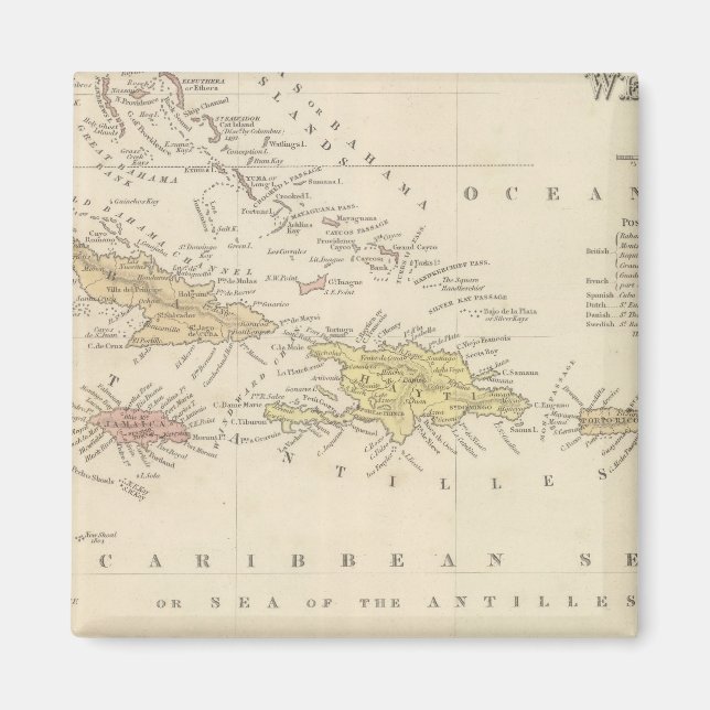 West Indies 4 Magnet (Front)