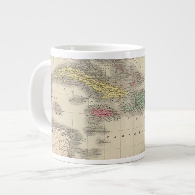 West Indies 9 Large Coffee Mug (Front Left)