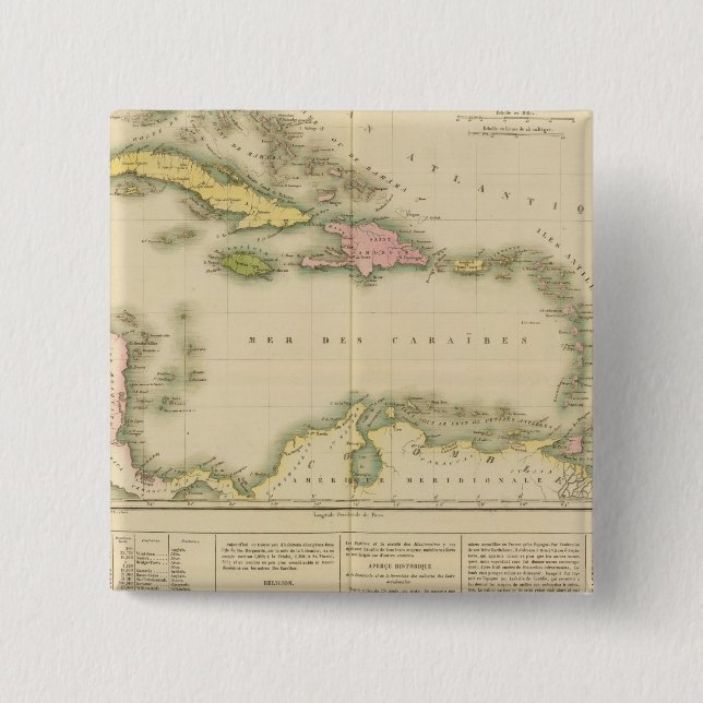 West Indies 9 Pinback Button (Front)