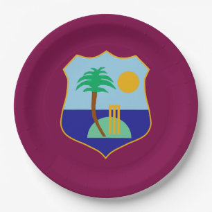 West Indies cricket flag Paper Plates