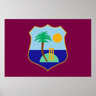 West Indies cricket flag Poster
