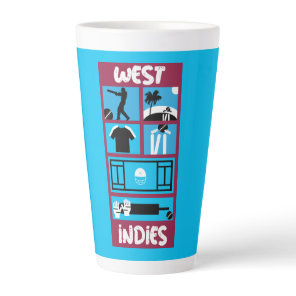 West Indies Cricket Test Cricket Players   Latte Mug