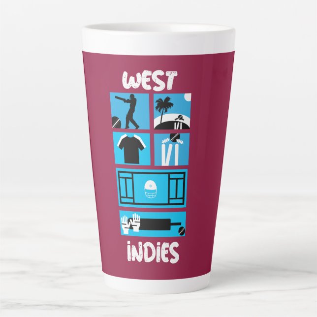 West Indies Cricket Test Cricket Players  Latte Mug (Front)