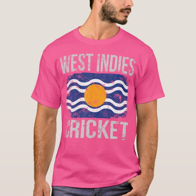 West Indies Cricket West Indian Flag Cricket T-Shirt (Front)