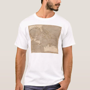West Indies Map by Arrowsmith T-Shirt