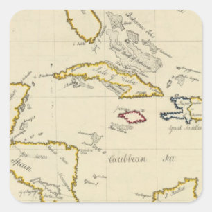 West Indies Square Sticker