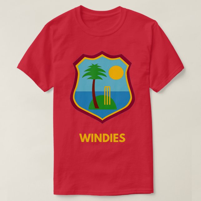 West Indies Windies Cricket Fans  T-Shirt (Design Front)