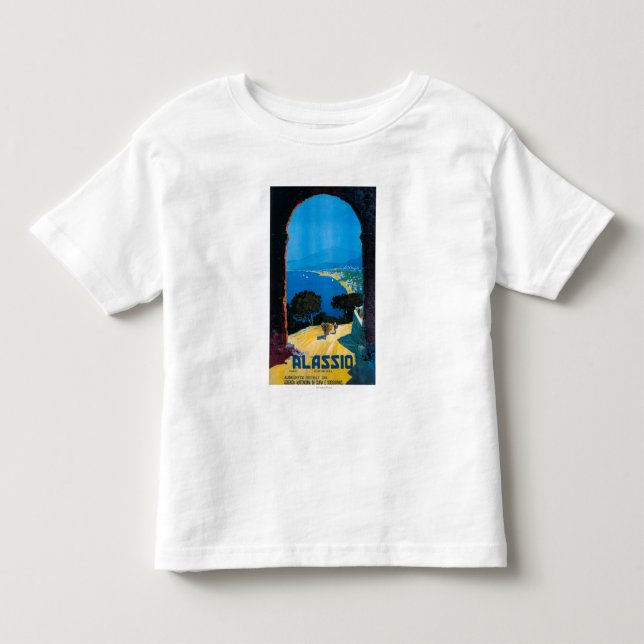 West Italian Riviera Travel Poster Toddler T-shirt (Front)
