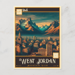 West Jordan, Utah Vintage Postcard