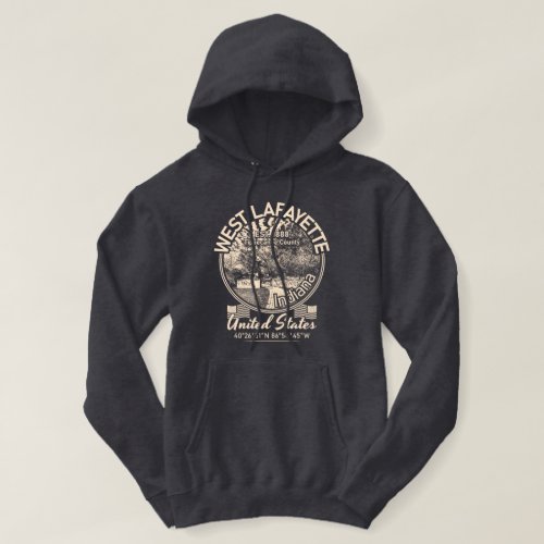 WEST LAFAYETTE CITY _ INDIANA VINTAGE HOODIE