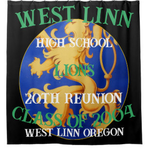 WEST LINN OREGON CLASS OF 2004 SHOWER CURTAIN