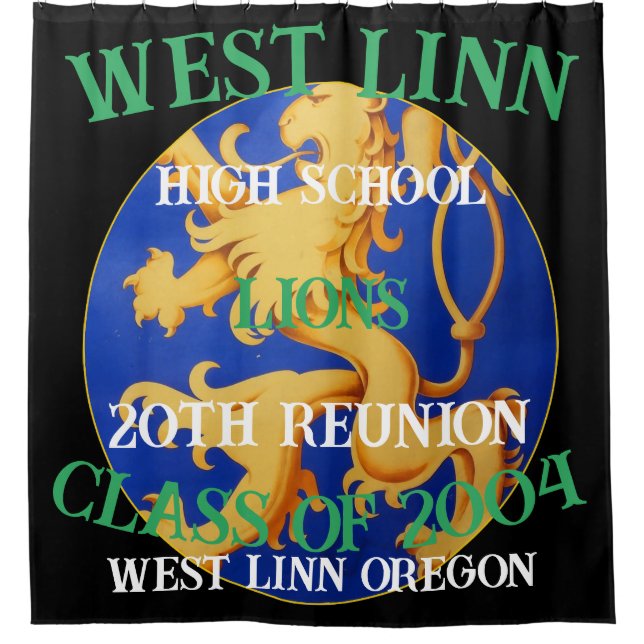 WEST LINN OREGON CLASS OF 2004 SHOWER CURTAIN (Front)