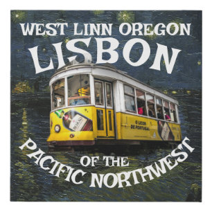 WEST LINN OREGON LISBON PACIFIC NORTHWEST FAUX CANVAS PRINT