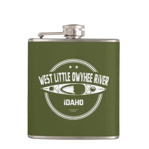 West Little Owyhee River Idaho Kayaking Flask