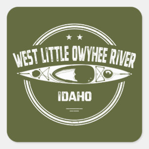 West Little Owyhee River Idaho Kayaking Square Sticker