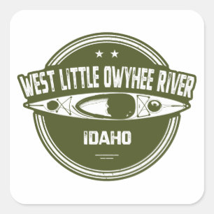 West Little Owyhee River Idaho Kayaking Square Sticker