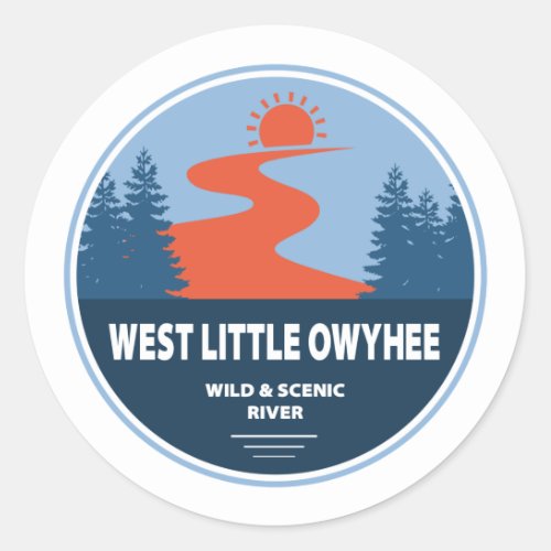 West Little Owyhee Wild And Scenic River Oregon Classic Round Sticker