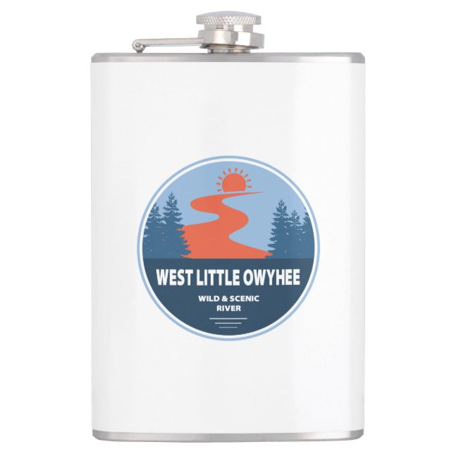 West Little Owyhee Wild And Scenic River Oregon Flask (Front)