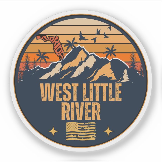 West Little River, Florida  Sticker (Front)