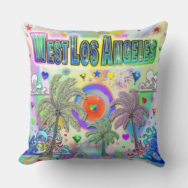 West Los Angeles Deep Dream Pillow (Front)