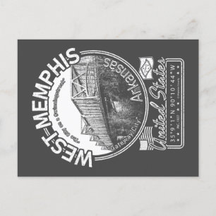 WEST MEMPHIS ARKANSAS - MEMPHIS BRIDGE POSTCARD
