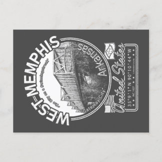 WEST MEMPHIS ARKANSAS - MEMPHIS BRIDGE POSTCARD