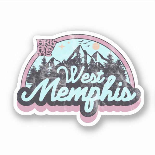 West Memphis, Arkansas  Sticker (Front)