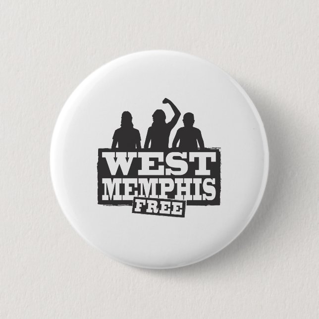 West Memphis Three Pinback Button (Front)