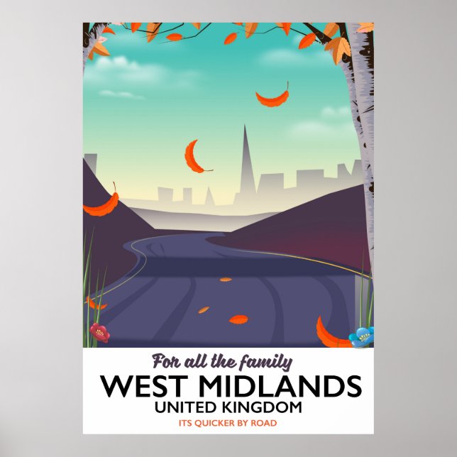 West Midlands, United Kingdom Poster (Front)