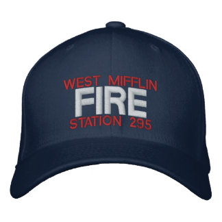 WEST MIFFLIN, FIRE, STATION 295 EMBROIDERED BASEBALL CAP