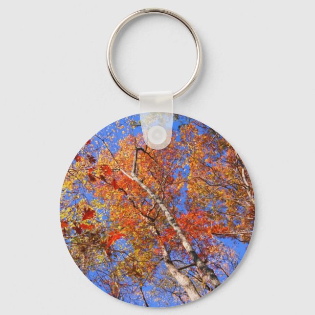 West Mt. Autumn Hot Springs National Park Gifts Keychain (Front)
