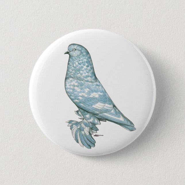 West of England Tumbler:  Lavender Mottle Button (Front)