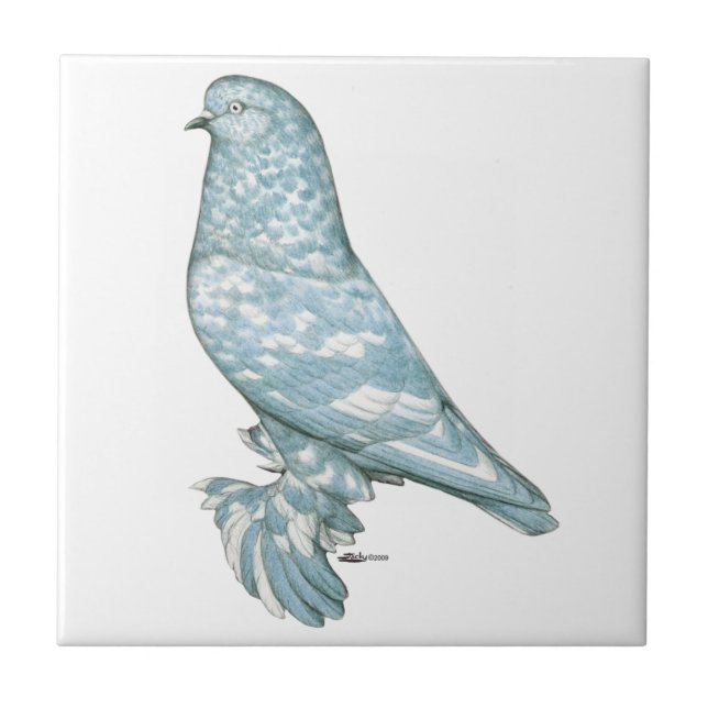 West of England Tumbler:  Lavender Mottle Ceramic Tile (Front)
