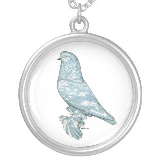 West of England Tumbler:  Lavender Mottle Silver Plated Necklace