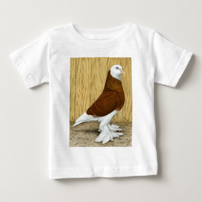 West of England Tumbler Red Baldhead Baby T-Shirt (Front)