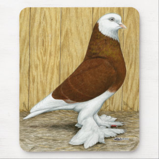West of England Tumbler Red Baldhead Mouse Pad