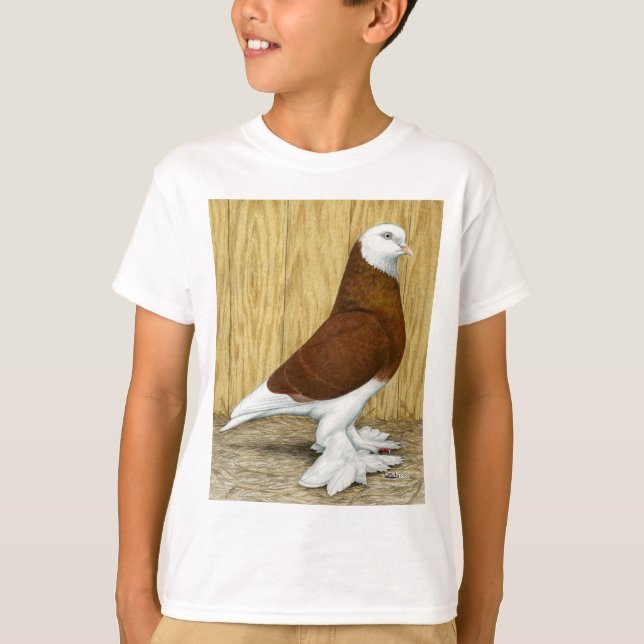 West of England Tumbler Red Baldhead T-Shirt (Front)