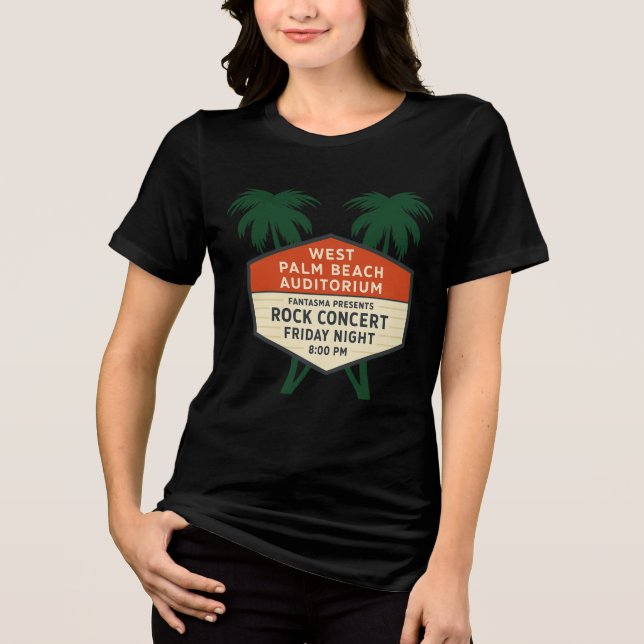 West Palm Beach Auditorium Marquee Concert Shirt (Front)