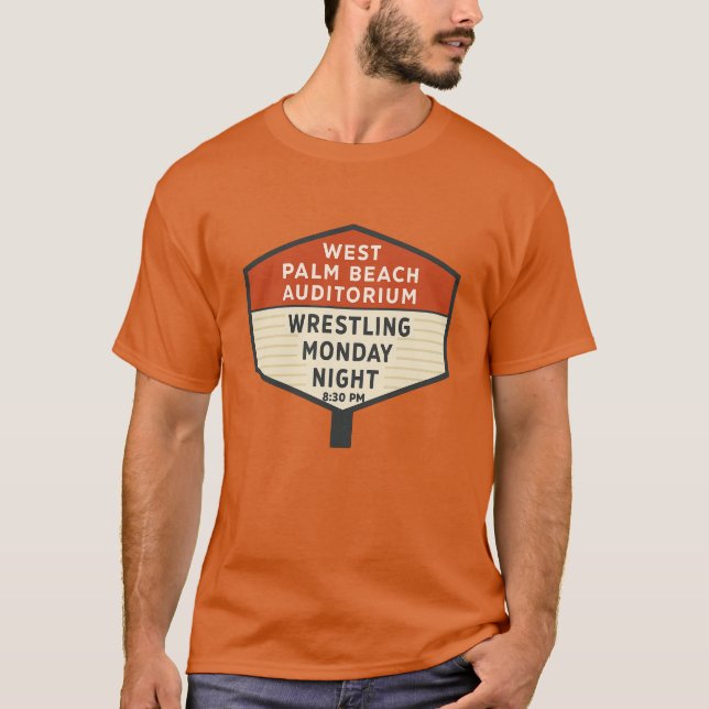 West Palm Beach Auditorium Marquee Wrestling Shirt (Front)