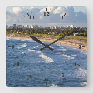 West Palm Beach coast Florida Square Wall Clock